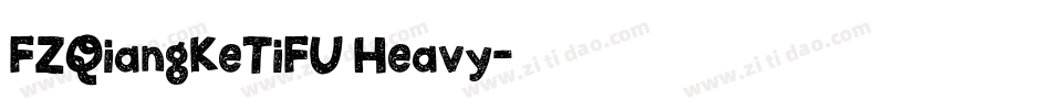 FZQiangKeTiFU Heavy字体转换